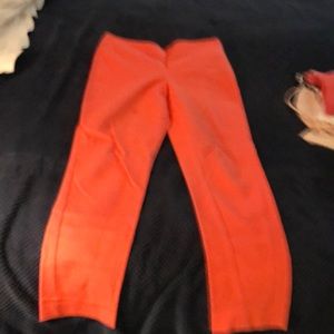 Vince Camuto orange pants with side zip!!
